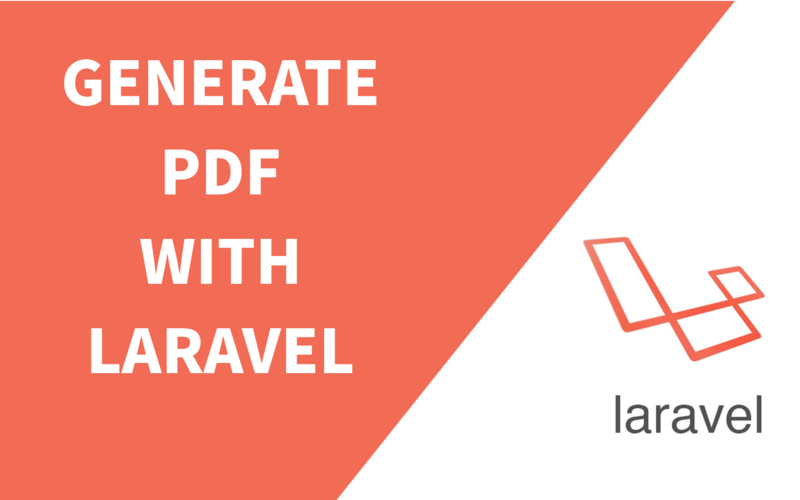 Laravel. Generate PDF file